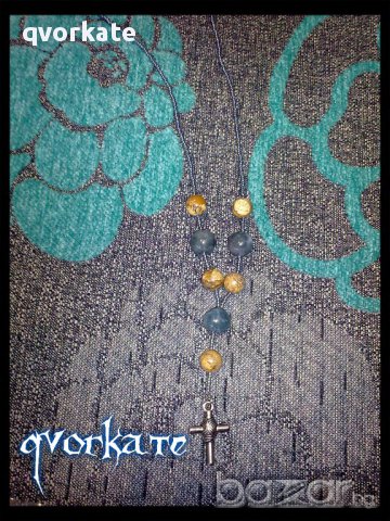 Колие с кръст, снимка 2 - Колиета, медальони, синджири - 14497133