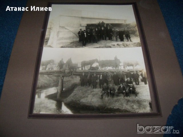 Стара фотография "Пред стария и новия мост", снимка 2 - Други ценни предмети - 15748221