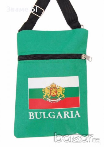 Цветна чантичка Българско знаме с герба, снимка 2 - Чанти - 14476421