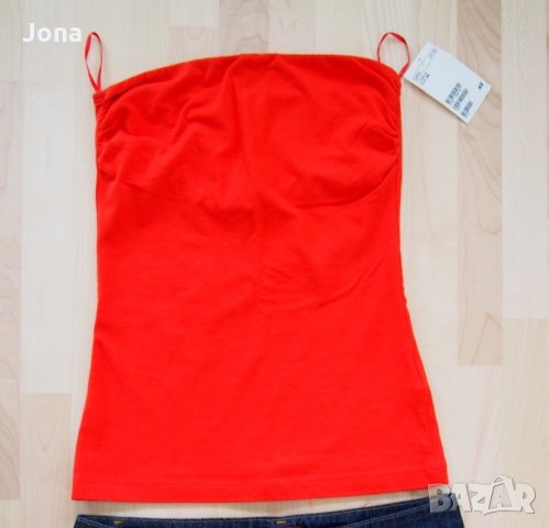 H&M нов топ с голи рамене, снимка 3 - Корсети, бюстиета, топове - 26041072