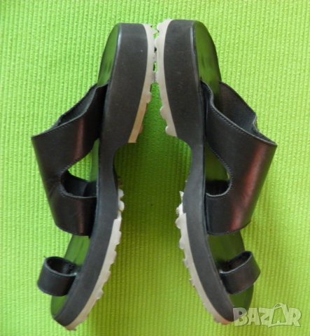 Destroy made in Spain оригинални мъжки чехли от естествена черна кожа EU 43, снимка 4 - Мъжки сандали - 25491272
