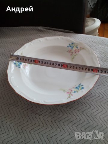 Стара порцеланова чиния,плато #2, снимка 3 - Антикварни и старинни предмети - 23819544