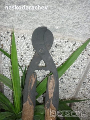 Автентична стара овощарска ножица за клони, снимка 5 - Антикварни и старинни предмети - 19505370