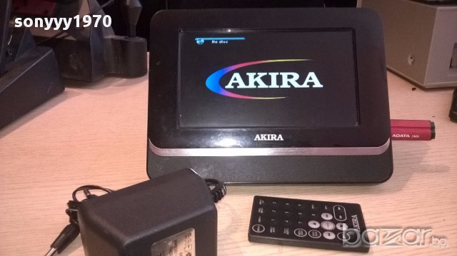 Akira-cd/dvd/usb/card+adapter+remote-внос швеицария, снимка 7 - Плейъри, домашно кино, прожектори - 14680247