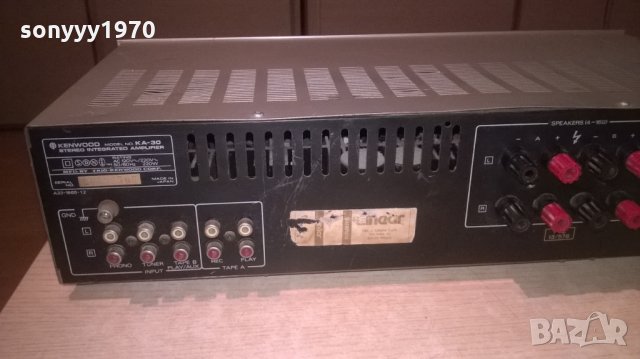 &kenwood ka-30 stereo amplifier-made in japan-внос швеицария, снимка 16 - Ресийвъри, усилватели, смесителни пултове - 25849135