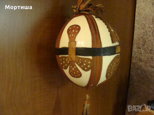 Щраусово яйце от Африка , снимка 1 - Декорация за дома - 25500317