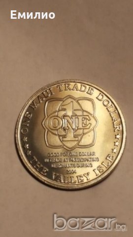 Rare. MAUI TRADE DOLLAR- CHAMBER OF COMMERCE 2004 ORIGINAL FLIP 105k Mint, снимка 6 - Нумизматика и бонистика - 20073873