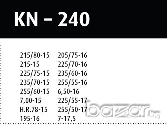 Вериги за сняг  "Меча стъпка" KN-240 4х4 TYPE , снимка 2 - Аксесоари и консумативи - 16472032