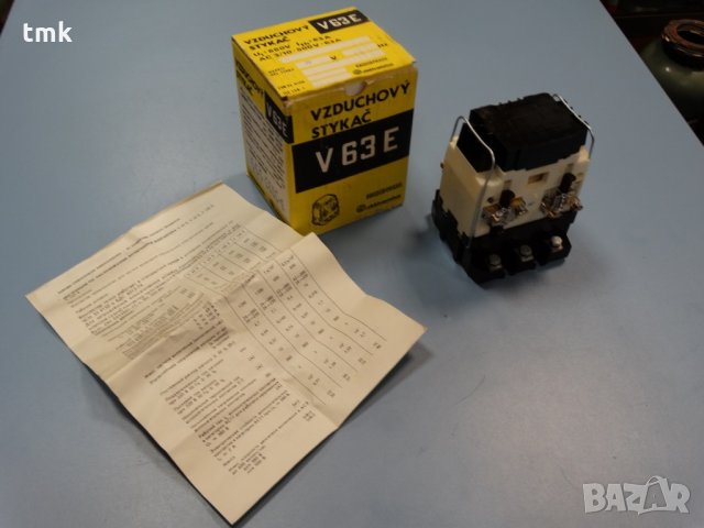 Контактор чешки V63E, снимка 1 - Резервни части за машини - 25716847