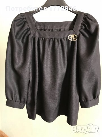 Черна официална блузка