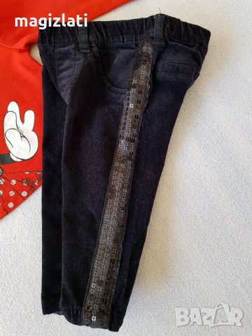 Панталон с паети 3-6 месеца, снимка 1 - Комплекти за бебе - 24569527