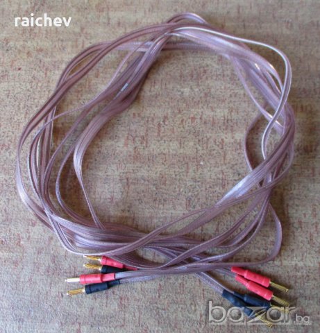 ★ █▬█ █ ▀█▀ ★ RCA digital high performance speacer cable – с позлатени банани. 