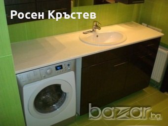 Мебели за баня по поръчка-водоустойчиви шкафове и плотове от МДФ иПВЦ, снимка 16 - Дърводелски услуги - 20536403