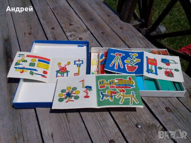 Стара детска игра Конструктор Комби, снимка 5 - Антикварни и старинни предмети - 25958802