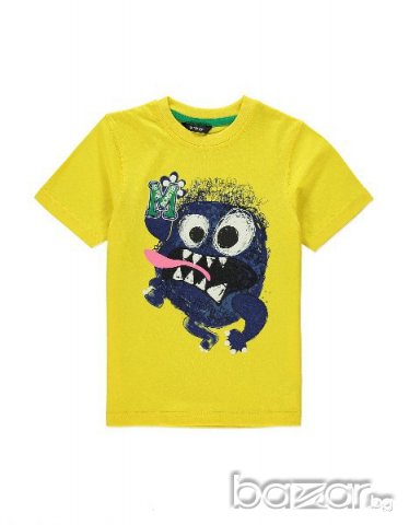 лот детска тениска и шорти george monster от Англия - размер - 4-5г, снимка 4 - Детски комплекти - 9973996