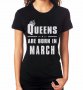 УНИКАЛЕН ПОДАРЪК! Дамски топ QUEENS ARE BORN IN с месец ПО ТВОЙ ИЗБОР!, снимка 6