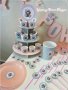 украса и аксесоари за детски рожден ден  мече розово и сиво, снимка 4