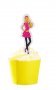 25 бр Барби с кученце топери табелки украси украса PVC декорация за мъфини кексчета торта, снимка 1 - Декорация за дома - 22451204