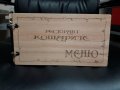 Изработка на гравирани,дървени и кожени корици за менюта,сметници, салфетници и др., снимка 6