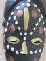  Африканска маска с кобо и бронз, снимка 2