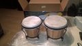 New bongos set+cd-40x23x19-made in germany-внос швеицария, снимка 4