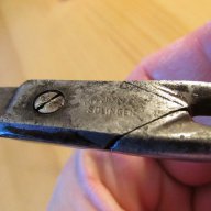 стара немска ножица MANNOS SOLINGEN произв. преди 80г.   - за ценители в много добро състояние за г, снимка 3 - Други инструменти - 14384316