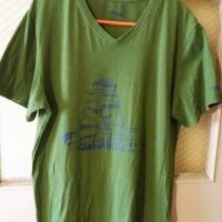 Мъж.тениска-"Bergans"/памук+ликра/,цвят-маслено зелен/олива/. Закупена от Германия., снимка 1 - Тениски - 21859428