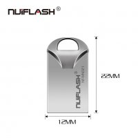  Мини флашка метална 32GB USB 2.0 , снимка 3 - USB Flash памети - 24707223