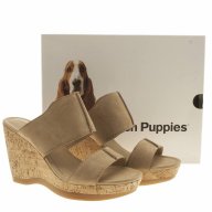 ПРОМО 🍊 HUSH PUPPIES 🍊 Дамски сандали от ест велур и платформа 36 номер нови с кутия, снимка 6 - Сандали - 17701291