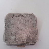 Посребрена пудриера, снимка 2 - Антикварни и старинни предмети - 12980944