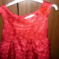 GEORGE НОВА страхотна официална рокля, червена Коледна рокля, снимка 2 - Детски рокли и поли - 23070485