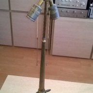 Масивна ретро лампа за две крушки-месинг 80х35см-внос швеицария, снимка 14 - Антикварни и старинни предмети - 17796479