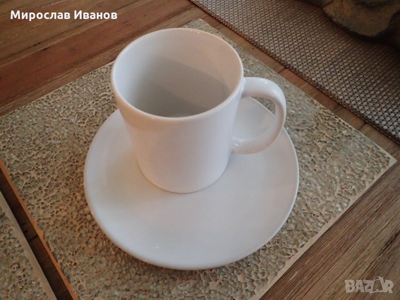 чаша за кафе с чиния от Малта, снимка 1