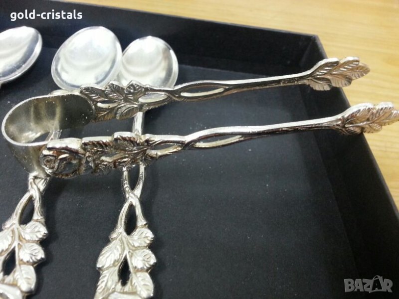 посребрена щипка , снимка 1