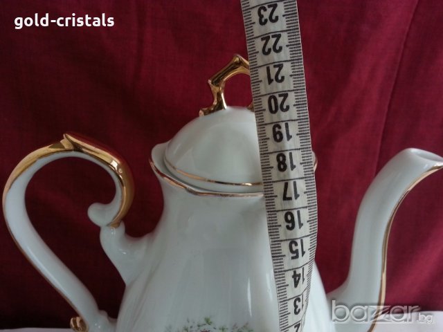  фин порцелан чаши за кафе чайник захарница латиера zajecar, снимка 16 - Антикварни и старинни предмети - 20188820