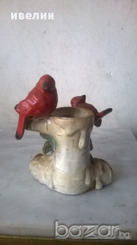 порцеланов свещник, снимка 3 - Антикварни и старинни предмети - 17848786