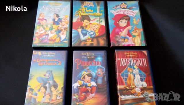 VHS видео касетки с анимация  BIANCANEVE E I SETTE NANI, снимка 15 - Анимации - 24954635
