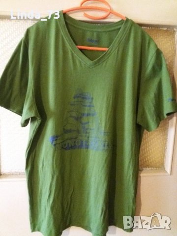 Мъж.тениска-"Bergans"/памук+ликра/,цвят-маслено зелен/олива/. Закупена от Германия.