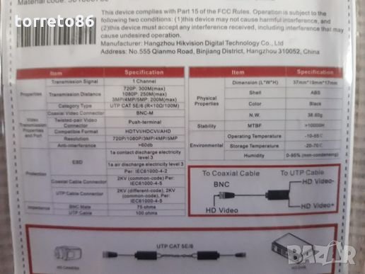 Продавам висококачесвени видеобалуни Hikvision  до 5 MP HDTVI/HDCVI/AHD, снимка 3 - Други - 23240299