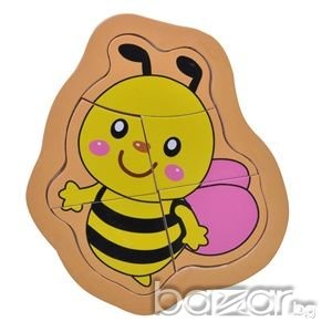 Дървен образователен пъзел