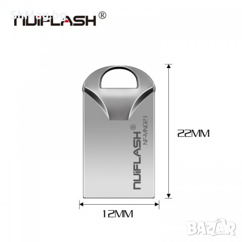  Мини флашка метална 32GB USB 2.0 , снимка 3 - USB Flash памети - 24707223