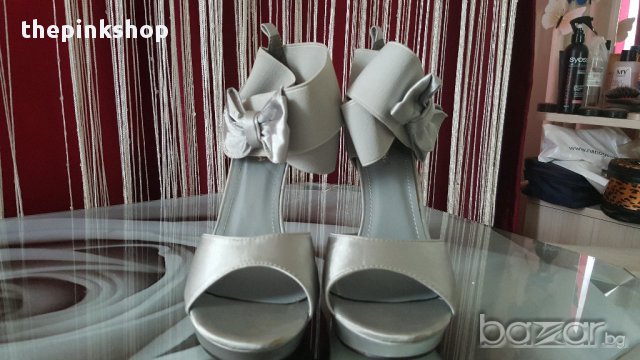 НОВО!!! Обувки с панделка-ластични, снимка 2 - Дамски обувки на ток - 11011568