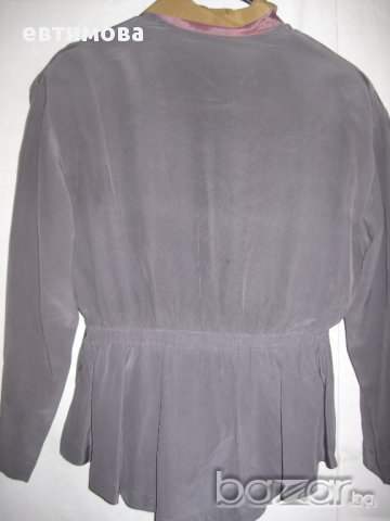 Дамска копринена дизайнерска блуза, 40 (M), снимка 6 - Блузи с дълъг ръкав и пуловери - 12903217
