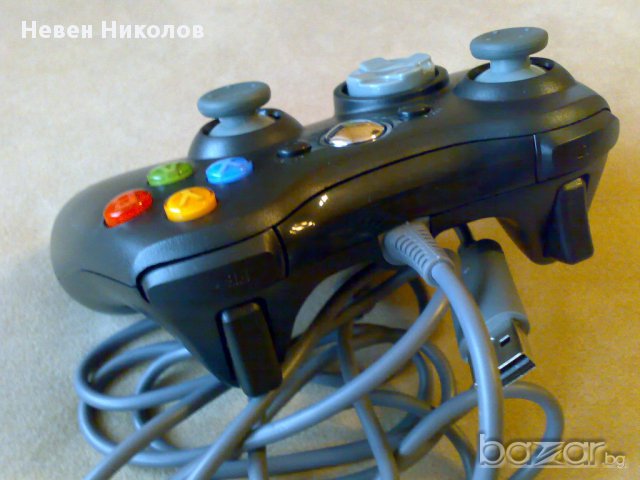 Xbox360 контролер, нов, с кабел - ЧЕРЕН ( controller, pad ), снимка 2 - Аксесоари - 13334054
