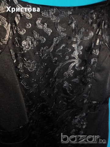 Нова вталена черна рокля-L/XL., снимка 3 - Рокли - 14628965
