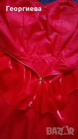 Официална червена рокля с пеплум💕👗 L р-р💕👗 ПРОМОЦИЯ 8лв.❤  код 047, снимка 7 - Рокли - 26190896