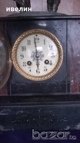 стар каминен часовник от края на 19 век, снимка 3 - Антикварни и старинни предмети - 20092473