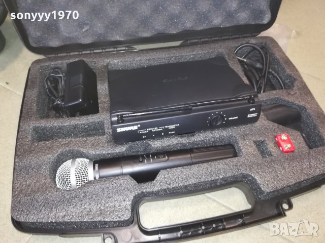 shure sm58-САМО ПРИЕМНИК С КУФАР, снимка 4 - Микрофони - 22553266