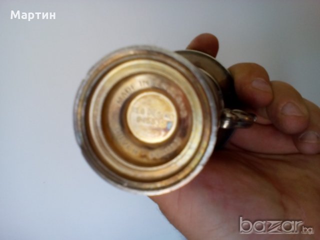 Посребрени масивни  стари - Съдове - 2 бр. ( 777905) , снимка 4 - Други стоки за дома - 18295288