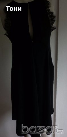 Стилна черна рокля h&m , снимка 6 - Рокли - 18565515